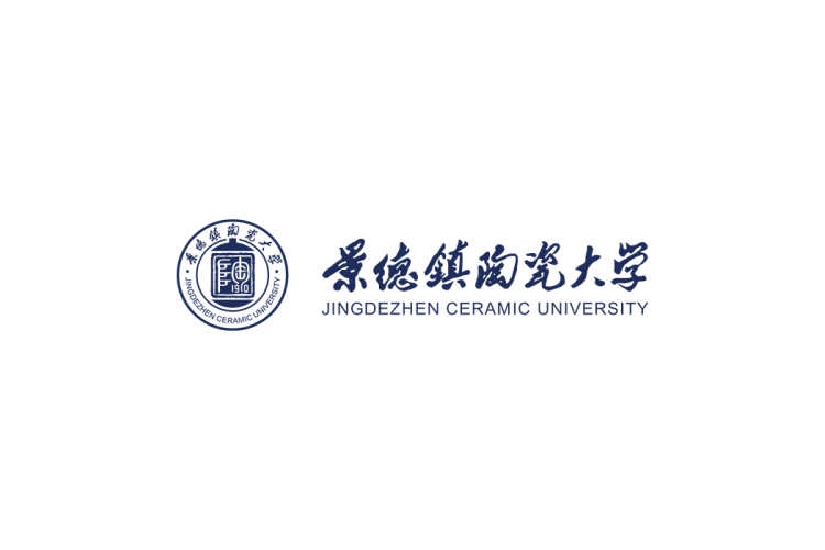 景德镇陶瓷大学校徽logo免抠PNG(白色版和彩色版)ai,SVG矢量素材