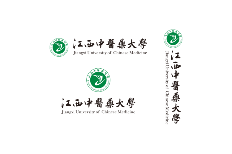 江西中医药大学校徽logo免抠PNG(白色版和彩色版)ai,SVG矢量素材