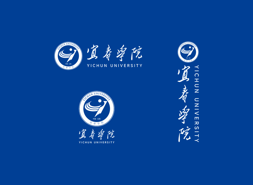 宜春学院校徽logo免抠PNG(白色版和彩色版)ai,SVG矢量素材