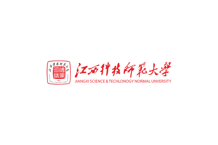 江西科技师范大学校徽logo免抠PNG(白色版和彩色版)ai,SVG矢量素材