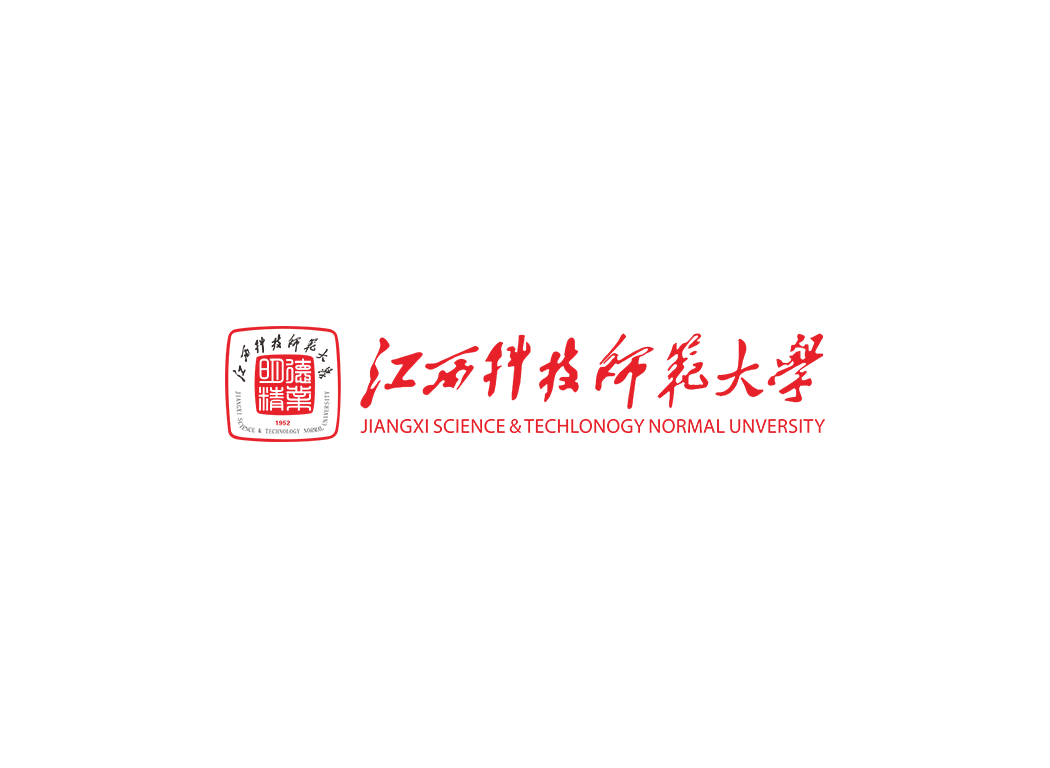 江西科技师范大学校徽logo免抠PNG(白色版和彩色版)ai,SVG矢量素材