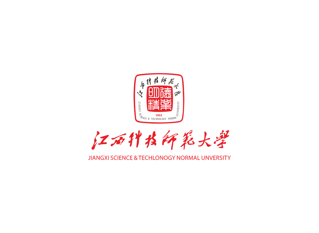 江西科技师范大学校徽logo免抠PNG(白色版和彩色版)ai,SVG矢量素材