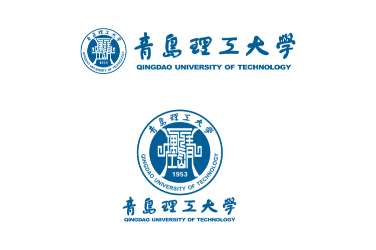 青岛理工大学校徽logo免抠PNG(白色版和彩色版)ai,SVG矢量素材