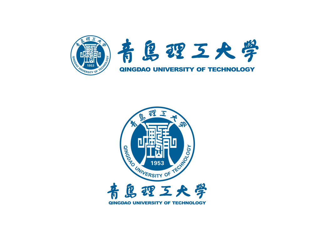 青岛理工大学校徽logo免抠PNG(白色版和彩色版)ai,SVG矢量素材