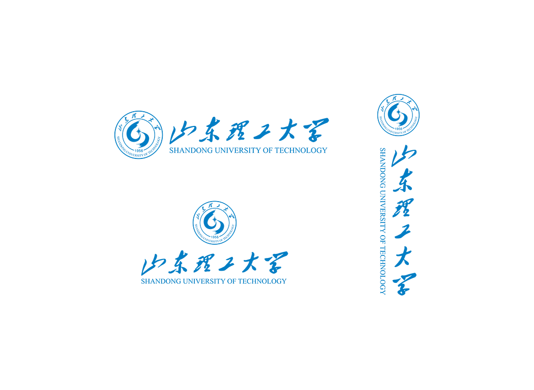 山东理工大学校徽logo免抠PNG(白色版和彩色版)ai,SVG矢量素材