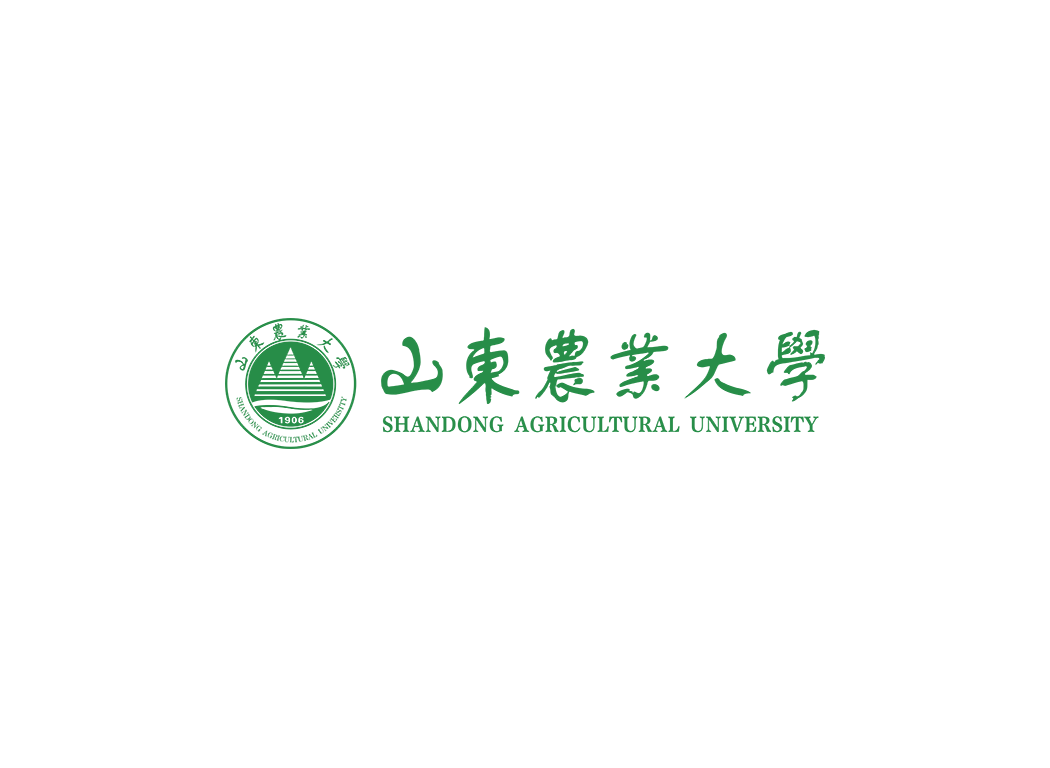 山东农业大学校徽logo免抠PNG(白色版和彩色版)ai,SVG矢量素材