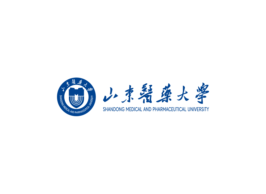 山东医药大学校徽logo免抠PNG(白色版和彩色版)ai,SVG矢量素材