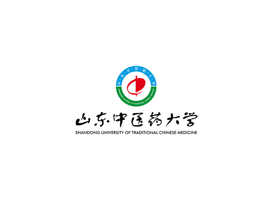 山东中医药大学校徽logo免抠PNG(白色版和彩色版)ai,SVG矢量素材