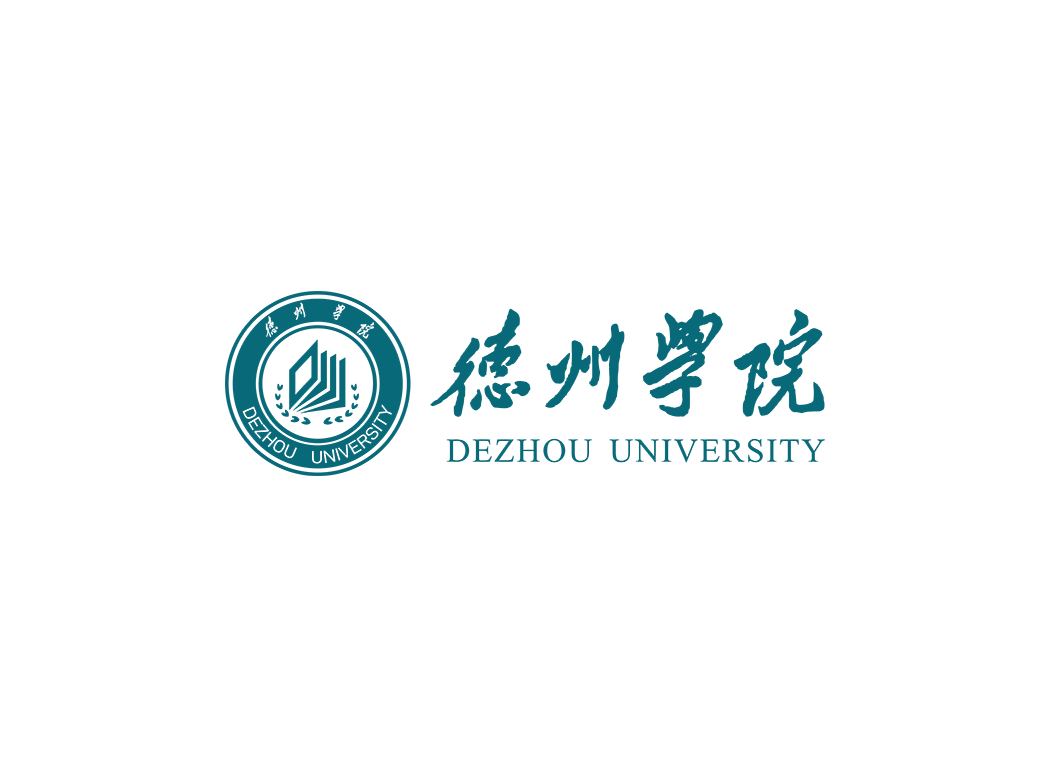 德州学院校徽logo免抠PNG(白色版和彩色版)ai,SVG矢量素材