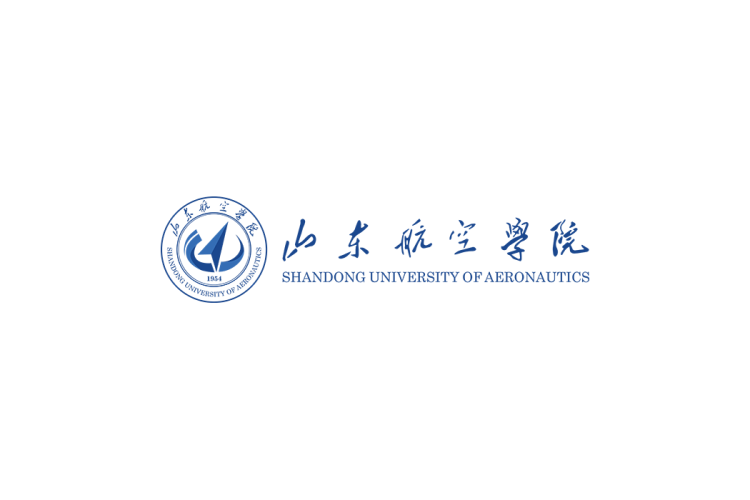 山东航空学院校徽logo免抠PNG(白色版和彩色版)ai,SVG矢量素材