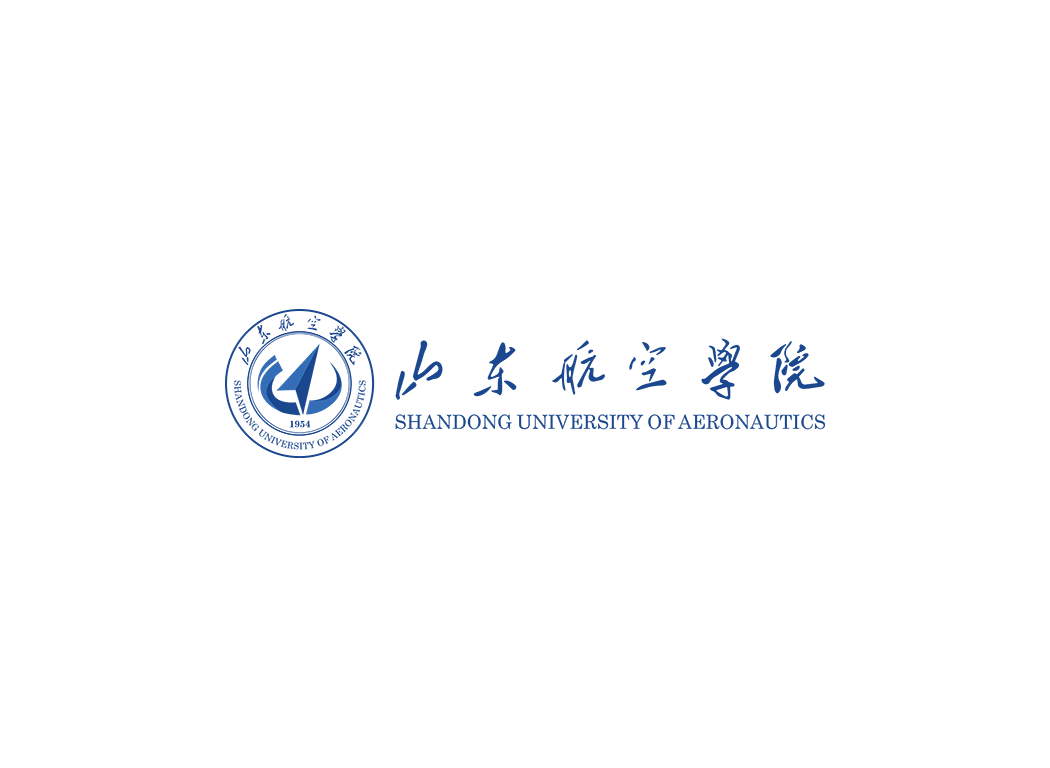 山东航空学院校徽logo免抠PNG(白色版和彩色版)ai,SVG矢量素材