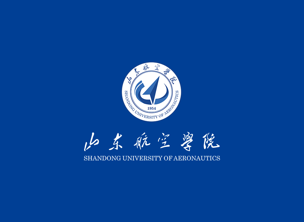 山东航空学院校徽logo免抠PNG(白色版和彩色版)ai,SVG矢量素材