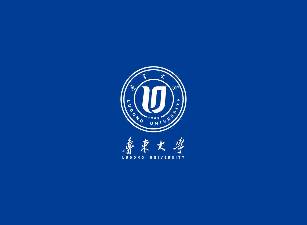 鲁东大学校徽logo免抠PNG(白色版和彩色版)ai,SVG矢量素材