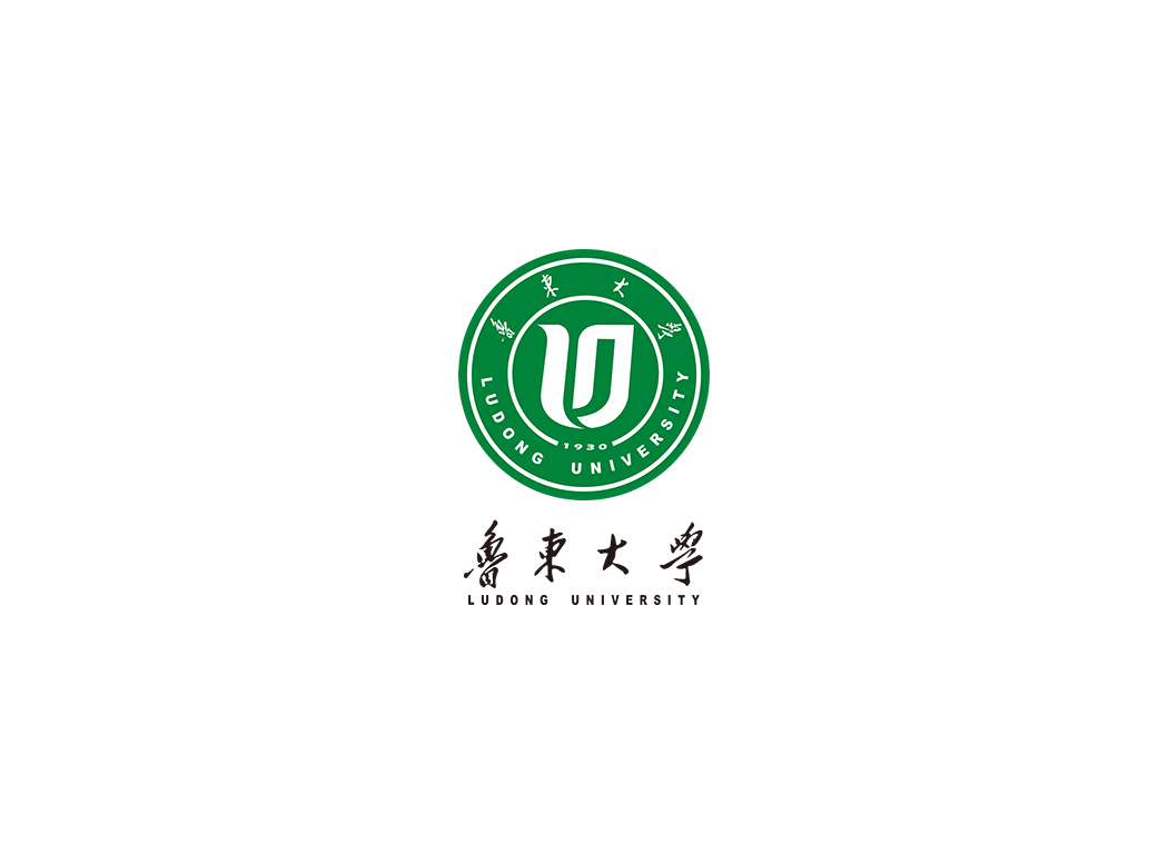 鲁东大学校徽logo免抠PNG(白色版和彩色版)ai,SVG矢量素材