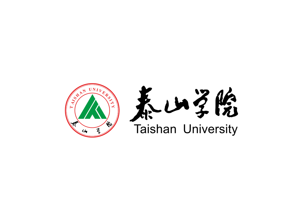 泰山学院校徽logo免抠PNG(白色版和彩色版)ai,SVG矢量素材