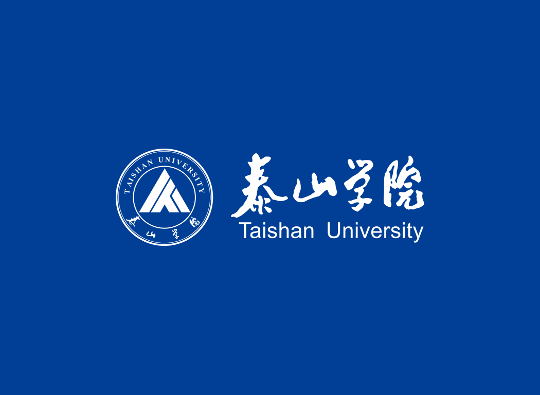泰山学院校徽logo免抠PNG(白色版和彩色版)ai,SVG矢量素材