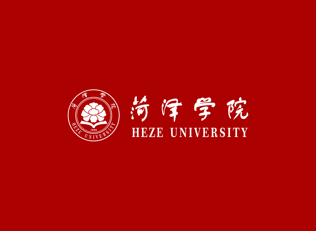 菏泽学院校徽logo免抠PNG(白色版和彩色版)ai,SVG矢量素材