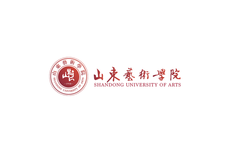 山东艺术学院校徽logo免抠PNG(白色版和彩色版)ai,SVG矢量素材