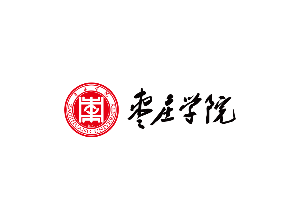 枣庄学院校徽logo免抠PNG(白色版和彩色版)ai,SVG矢量素材