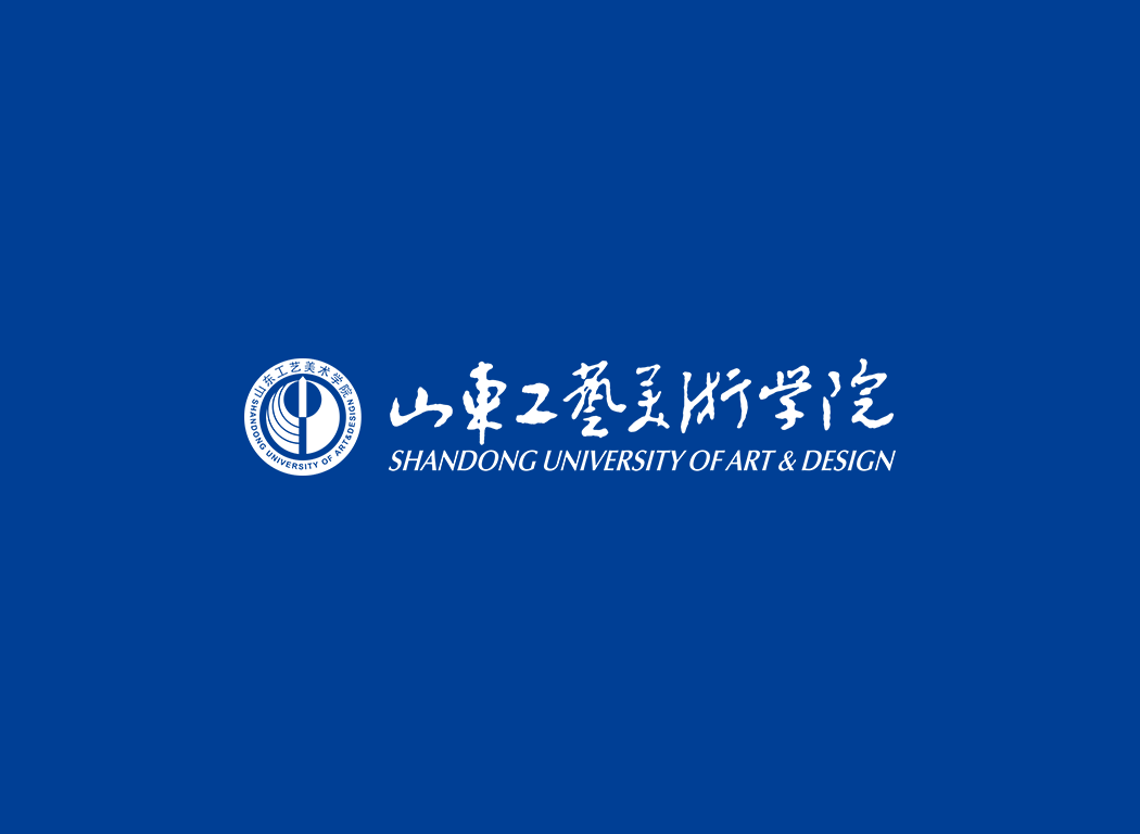 山东工艺美术学院校徽logo免抠PNG(白色版和彩色版)ai,SVG矢量素材
