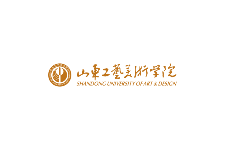 山东工艺美术学院校徽logo免抠PNG(白色版和彩色版)ai,SVG矢量素材