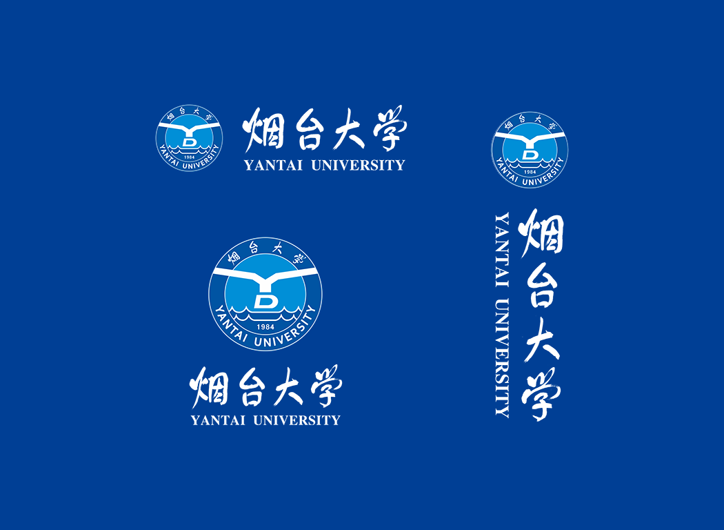 烟台大学校徽logo免抠PNG(白色版和彩色版)ai,SVG矢量素材