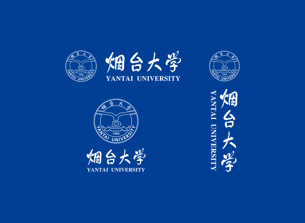 烟台大学校徽logo免抠PNG(白色版和彩色版)ai,SVG矢量素材