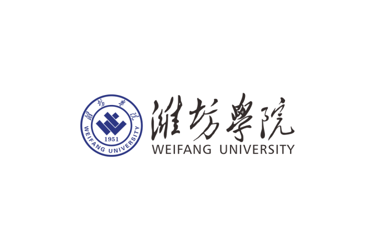 潍坊学院校徽logo免抠PNG(白色版和彩色版)ai,SVG矢量素材