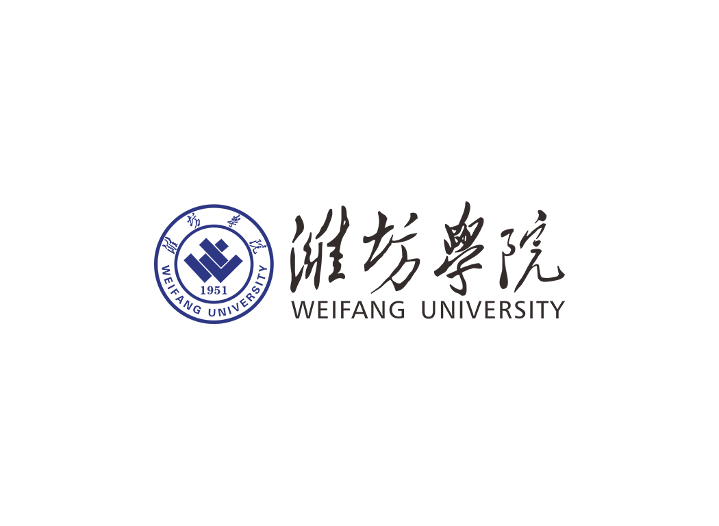 潍坊学院校徽logo免抠PNG(白色版和彩色版)ai,SVG矢量素材
