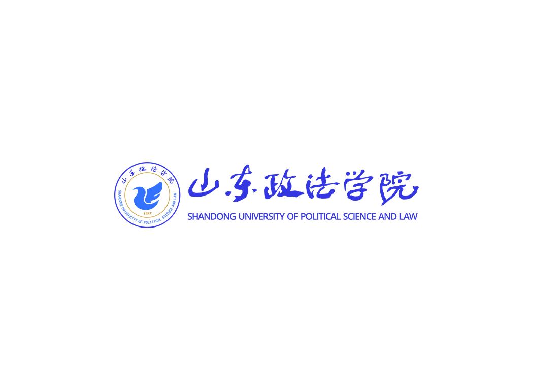 山东政法学院校徽logo免抠PNG(白色版和彩色版)ai,SVG矢量素材