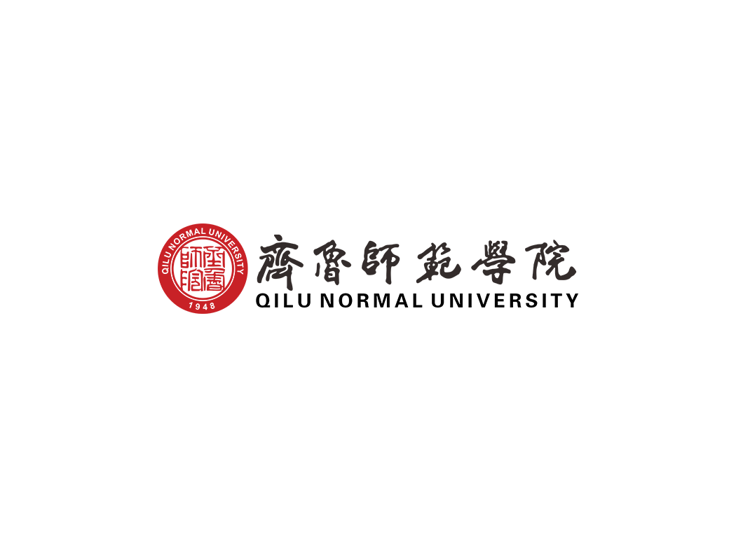 齐鲁师范学院校徽logo免抠PNG(白色版和彩色版)ai,SVG矢量素材