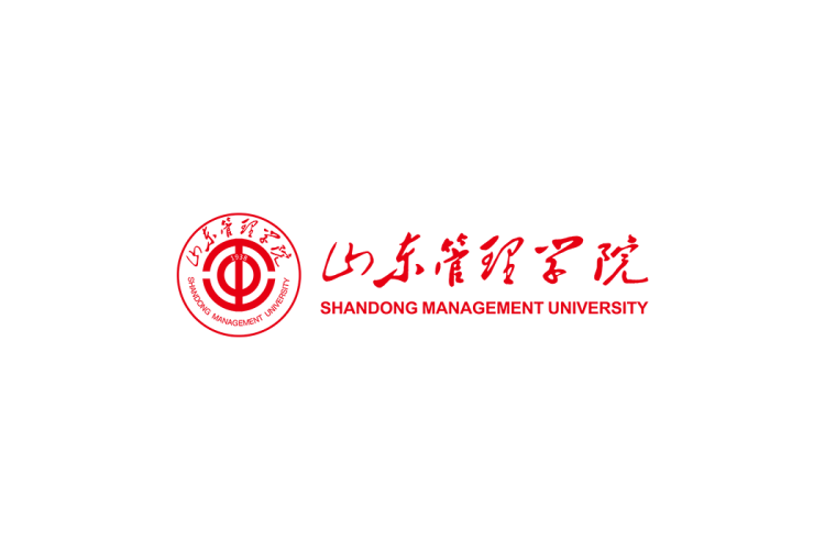 山东管理学院校徽logo免抠PNG(白色版和彩色版)ai,SVG矢量素材