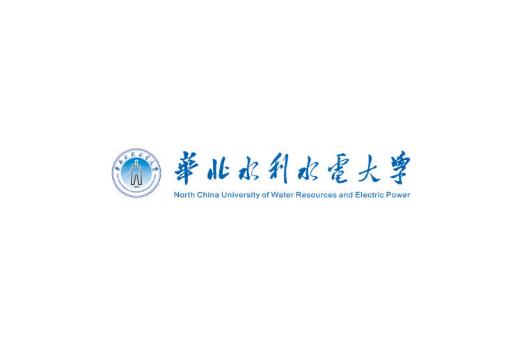 华北水利水电大学校徽logo免抠PNG(白色版和彩色版)ai,SVG矢量素材