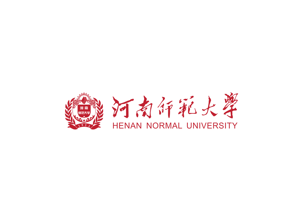河南师范大学校徽logo免抠PNG(白色版和彩色版)ai,SVG矢量素材