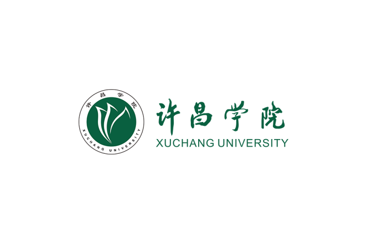 许昌学院校徽logo免抠PNG(白色版和彩色版)ai,SVG矢量素材