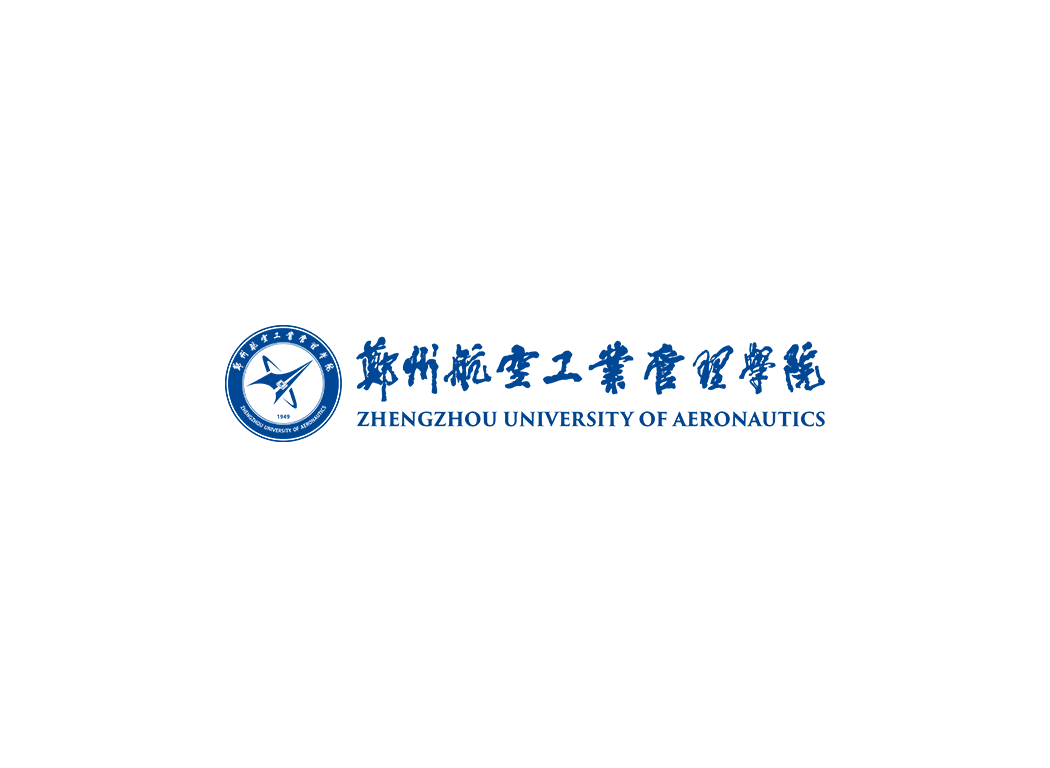 郑州航空工业管理学院校徽logo免抠PNG(白色版和彩色版)ai,SVG矢量素材