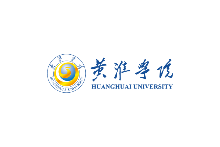 黄淮学院校徽logo免抠PNG(白色版和彩色版)ai,SVG矢量素材