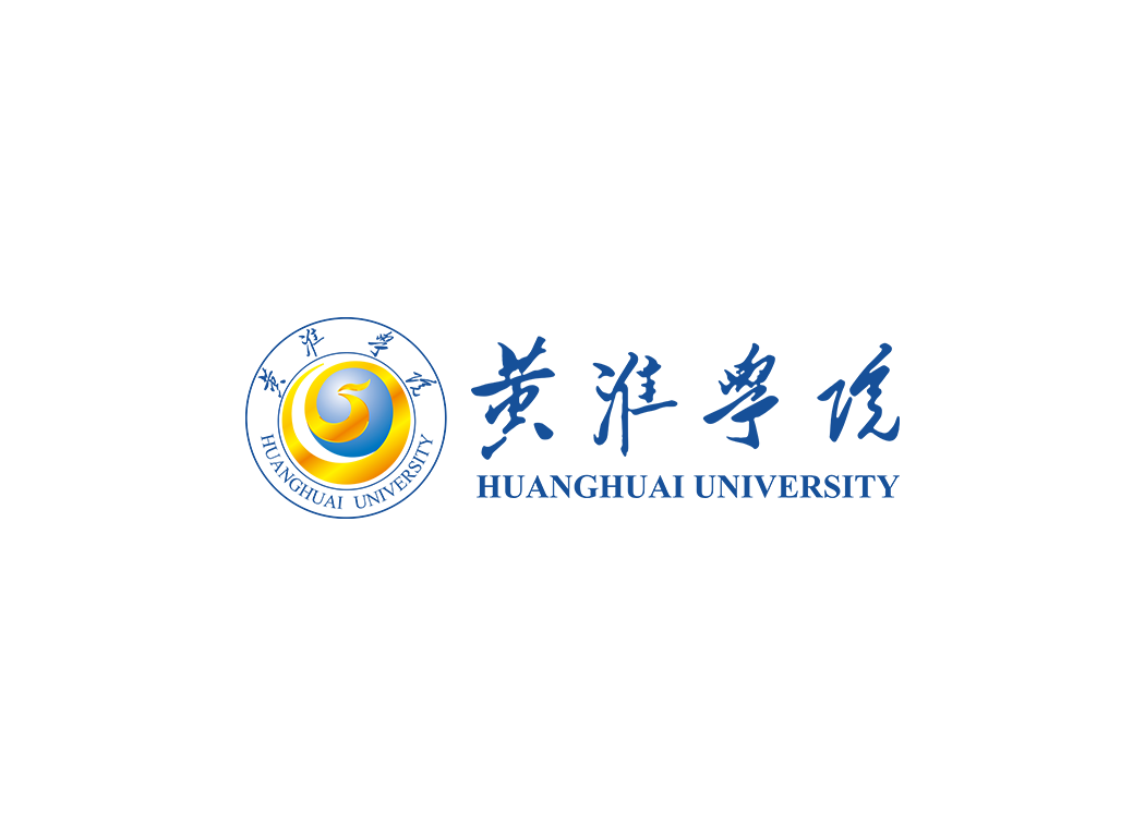 黄淮学院校徽logo免抠PNG(白色版和彩色版)ai,SVG矢量素材