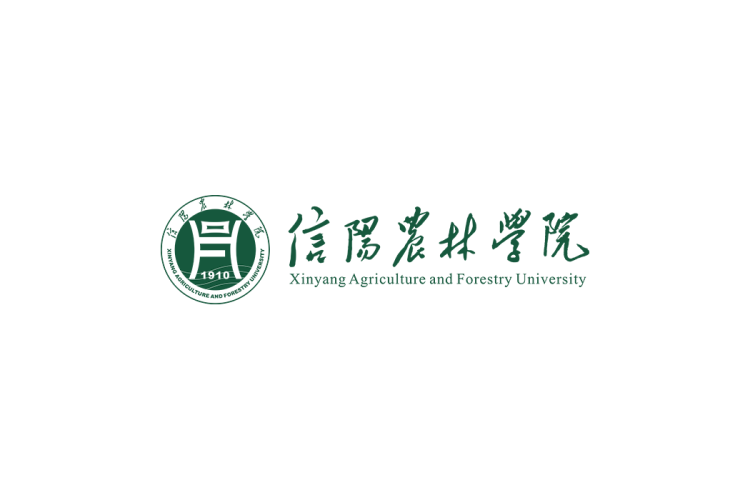 信阳农林学院校徽logo免抠PNG(白色版和彩色版)ai,SVG矢量素材