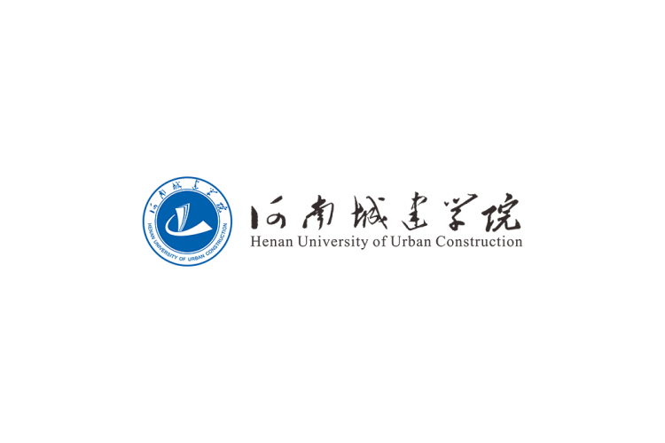 河南城建学院校徽logo免抠PNG(白色版和彩色版)ai,SVG矢量素材
