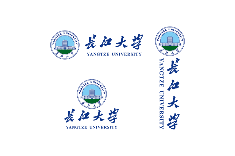长江大学校徽logo免抠PNG(白色版和彩色版)ai,SVG矢量素材