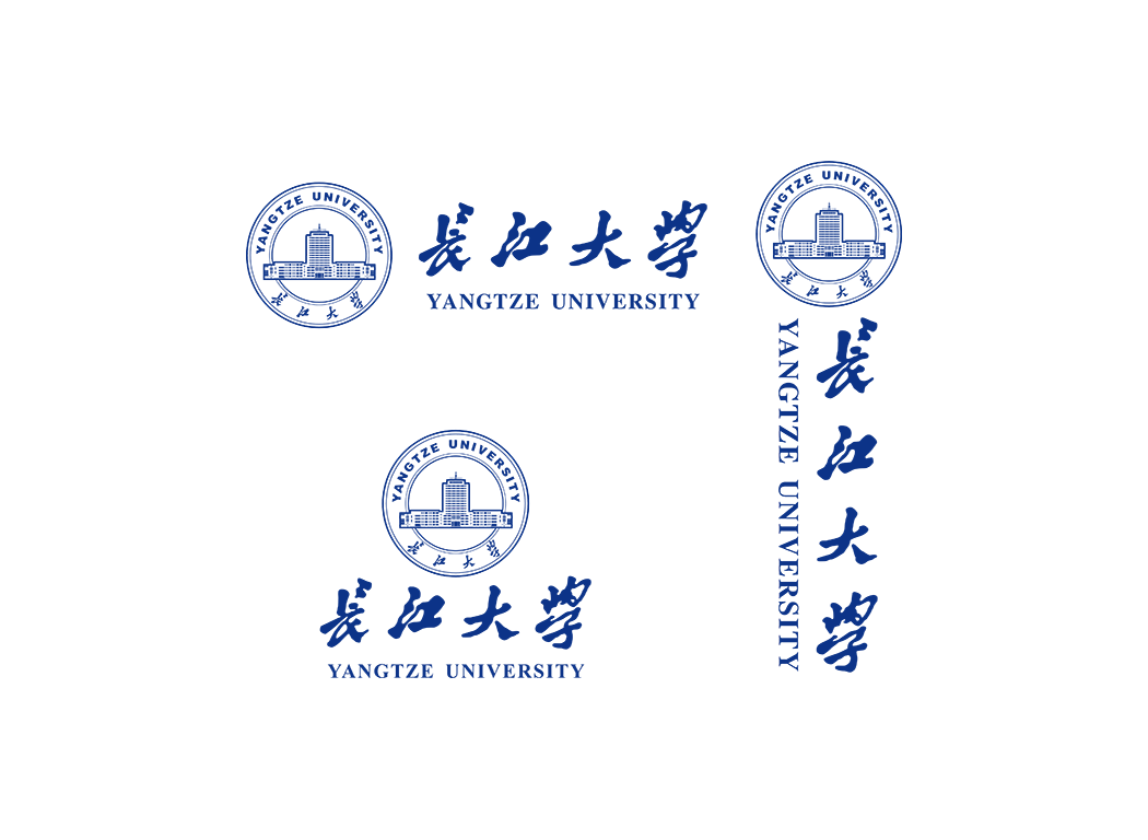 长江大学校徽logo免抠PNG(白色版和彩色版)ai,SVG矢量素材