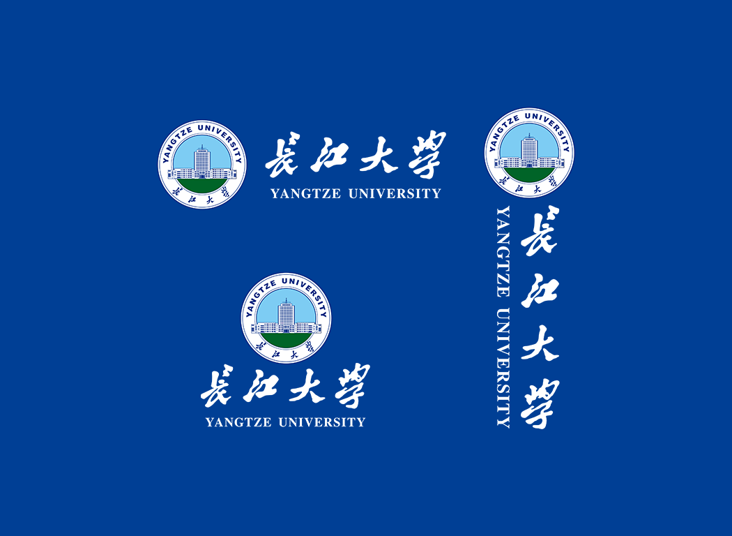长江大学校徽logo免抠PNG(白色版和彩色版)ai,SVG矢量素材