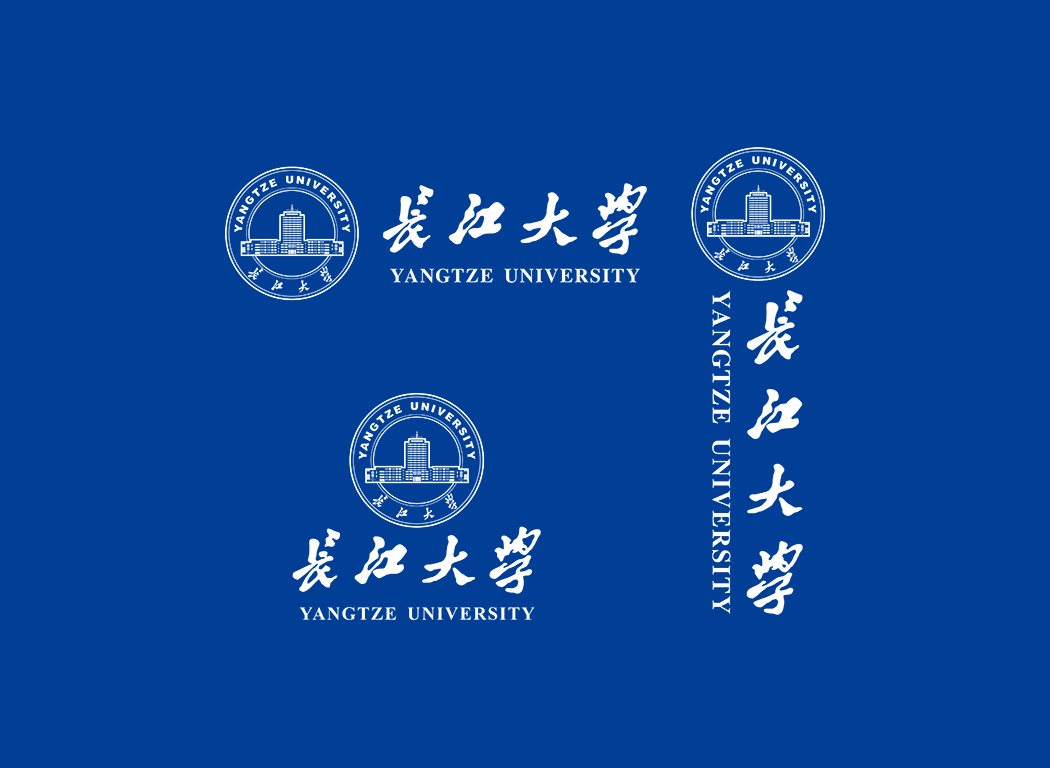 长江大学校徽logo免抠PNG(白色版和彩色版)ai,SVG矢量素材