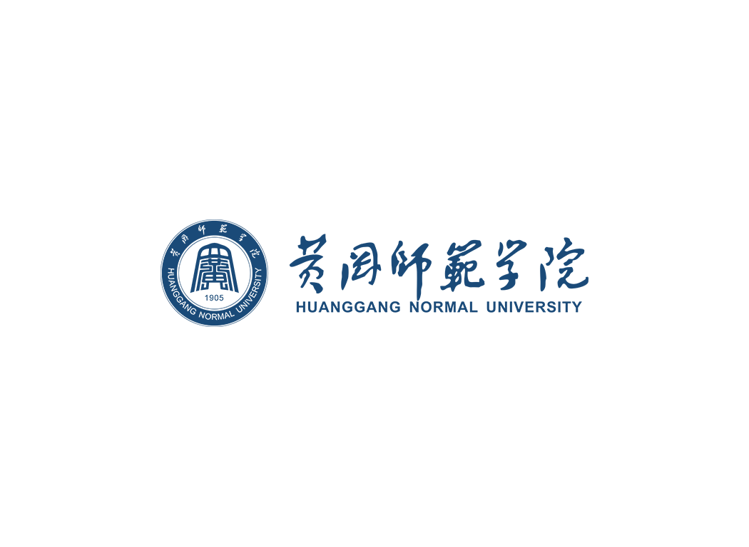 黄冈师范学院校徽logo免抠PNG(白色版和彩色版)ai,SVG矢量素材