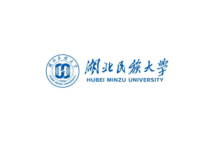 湖北民族大学校徽logo免抠PNG(白色版和彩色版)ai,SVG矢量素材