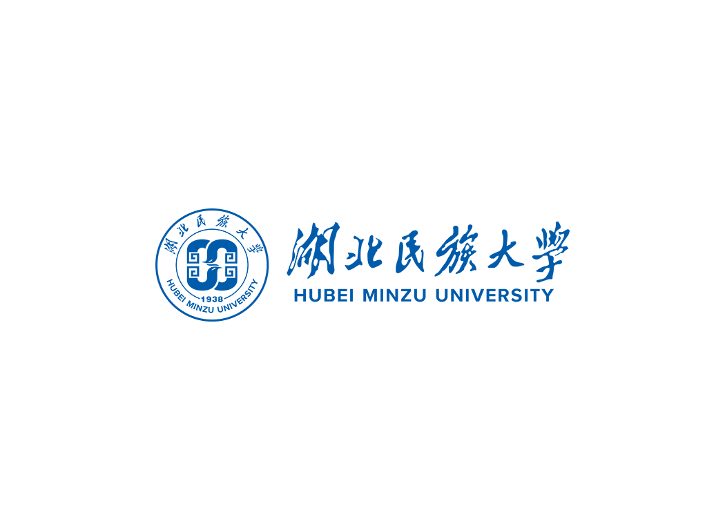 湖北民族大学校徽logo免抠PNG(白色版和彩色版)ai,SVG矢量素材