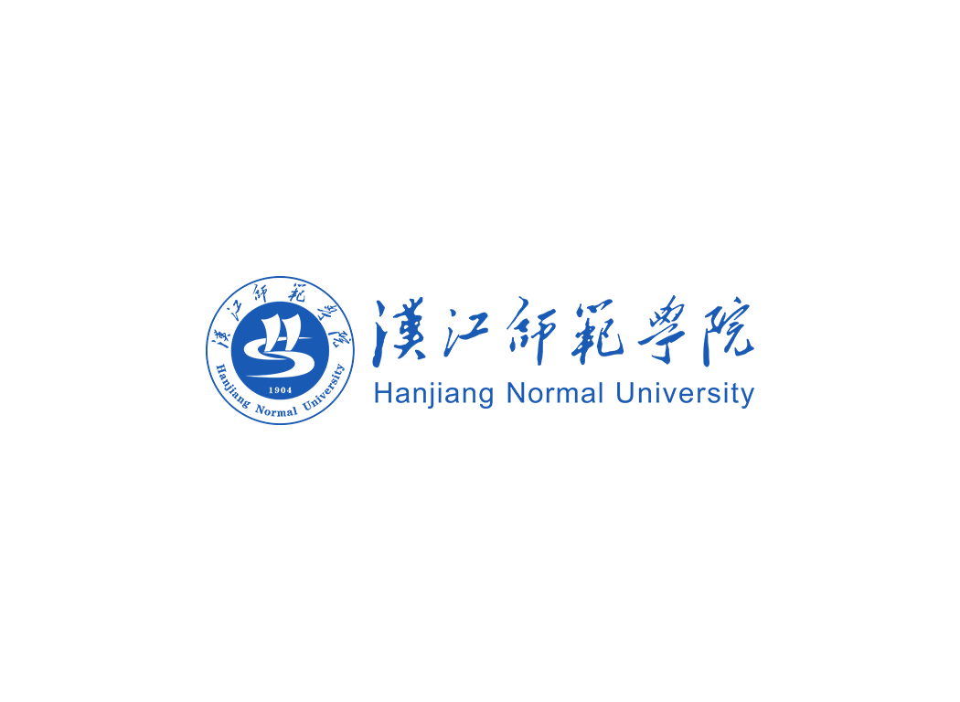 汉江师范学院校徽logo免抠PNG(白色版和彩色版)ai,SVG矢量素材