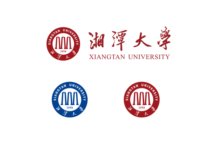 湘潭大学校徽logo免抠PNG(白色版和彩色版)ai,SVG矢量素材
