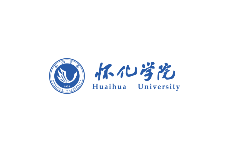 怀化学院校徽logo免抠PNG(白色版和彩色版)ai,SVG矢量素材
